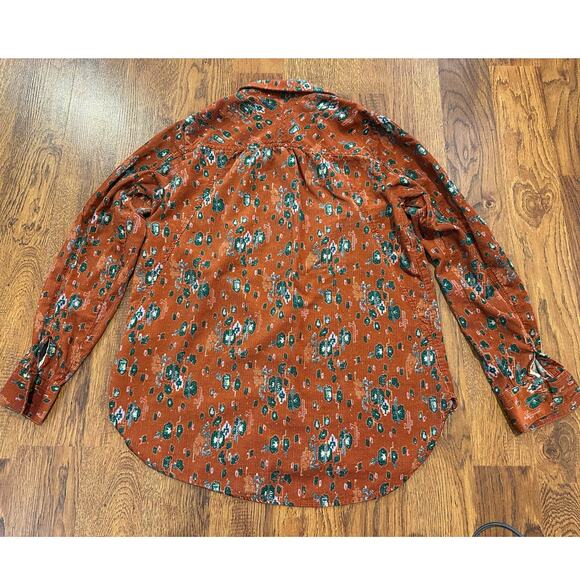Anthropologie from the Heart of Building 13 Women’s Button-Down – Rust – Size 0 - Picture 2 of 8
